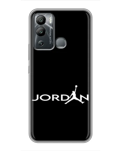 Чехол для Infinix Hot 12i с картинкой «Jordan White Logo»