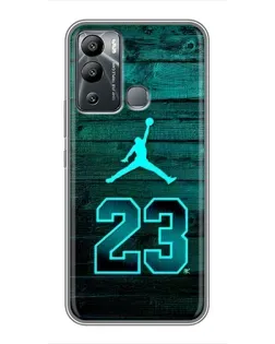Чехол для Infinix Hot 12i с картинкой «Jordan Cyan 23»