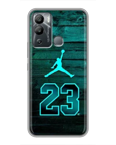 Чехол для Infinix Hot 12i с картинкой «Jordan Cyan 23»