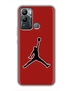 Чехол для Infinix Hot 12i с картинкой «Jordan Red Back»