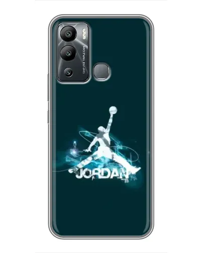 Чехол для Infinix Hot 12i с картинкой «Jordan Blue Fire»