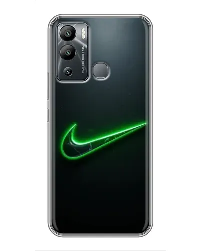 Чехол для Infinix Hot 12i с картинкой «Неоновый контур Nike» Чехол для Infinix Hot 12i с картинкой «Неоновый контур Nike»
