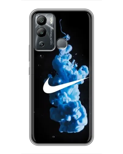 Чехол для Infinix Hot 12i с картинкой «Nike и синий дым» Чехол для Infinix Hot 12i с картинкой «Nike и синий дым»