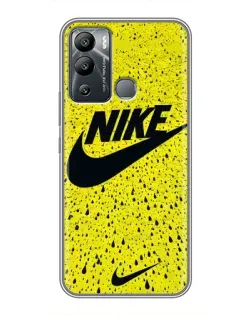 Чехол для Infinix Hot 12i с картинкой «Желтый текстурный Nike»