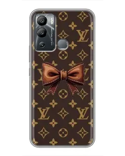 Чехол для Infinix Hot 12i с картинкой «LV с бантом»