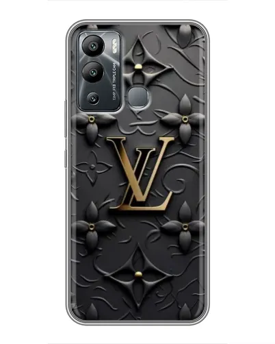 Чехол для Infinix Hot 12i с картинкой «Кожаная текстура LV»