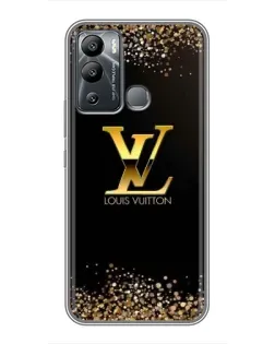Чехол для Infinix Hot 12i с картинкой «LV — золотые искры»
