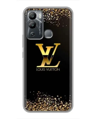 Чехол для Infinix Hot 12i с картинкой «LV — золотые искры»
