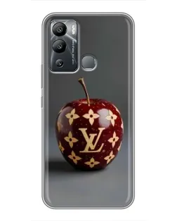 Чехол для Infinix Hot 12i с картинкой «Красное яблоко LV»