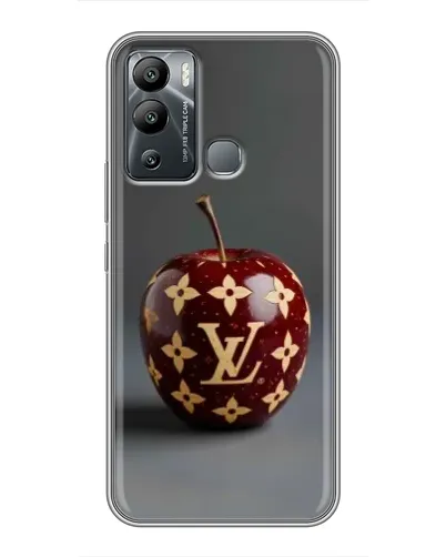 Чехол для Infinix Hot 12i с картинкой «Красное яблоко LV»