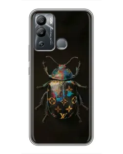Чехол для Infinix Hot 12i с картинкой «LV — мраморный принт»