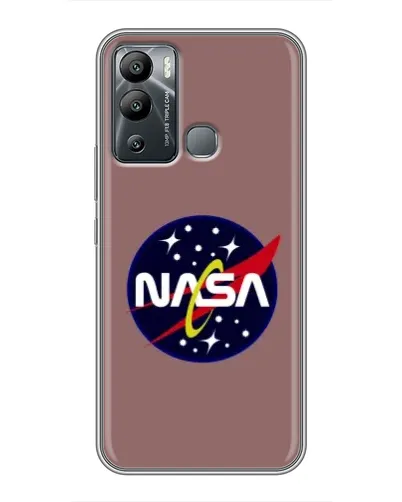 Чехол для Infinix Hot 12i с картинкой «NASA — ретро космос»