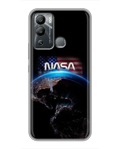 Чехол для Infinix Hot 12i с картинкой «Земля из космоса NASA»