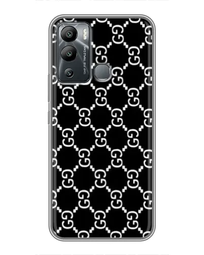 Чехол для Infinix Hot 12i с картинкой «Gucci — сетчатый паттерн» Чехол для Infinix Hot 12i с картинкой «Gucci — сетчатый паттерн»