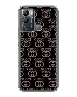 Чехол для Infinix Hot 12i с картинкой «Классическая монограмма Gucci»