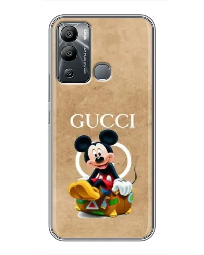 Чехол для Infinix Hot 12i с картинкой «Микки Маус Gucci — крафт» Чехол для Infinix Hot 12i с картинкой «Микки Маус Gucci — крафт»