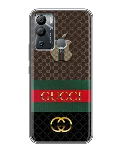 Чехол для Infinix Hot 12i с картинкой «Gucci — брендированный десерт» Чехол для Infinix Hot 12i с картинкой «Gucci — брендированный десерт»