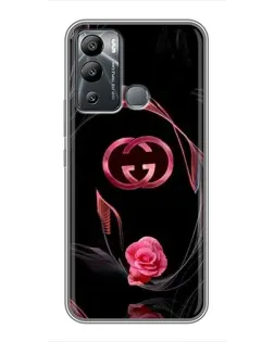 Чехол для Infinix Hot 12i с картинкой «Gucci — неоновая роза»