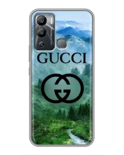 Чехол для Infinix Hot 12i с картинкой «Gucci — горный пейзаж»