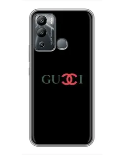 Чехол для Infinix Hot 12i с картинкой «Gucci — красный градиент»