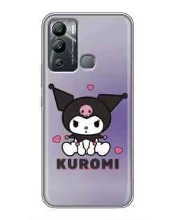 Чохол для Infinix Hot 12i з картинкою «Kuromi — фіолетовий арт»