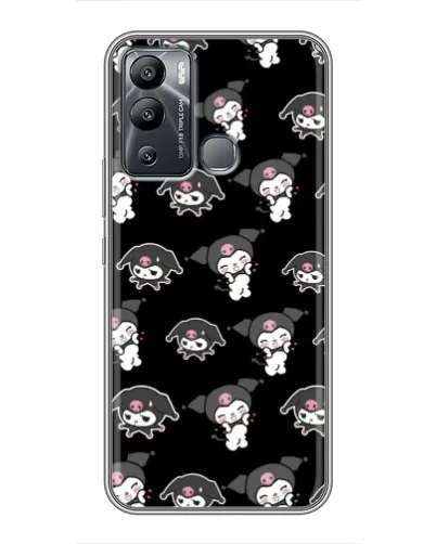 Чехол для Infinix Hot 12i с картинкой «Черный паттерн Kuromi» Чехол для Infinix Hot 12i с картинкой «Черный паттерн Kuromi»
