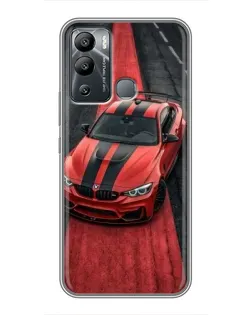 Чехол для Infinix Hot 12i с картинкой «BMW на красной дорожке»