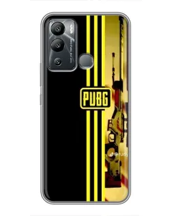 Чехол для Infinix Hot 12i с картинкой «PUBG — камуфляжный шлем»