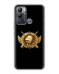 Чехол для Infinix Hot 12i с картинкой «PUBG — оранжевый градиент»