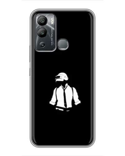 Чехол для Infinix Hot 12i с картинкой «PUBG — белый шлем»