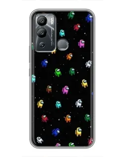 Чехол для Infinix Hot 12i с картинкой «Экипаж Among Us»