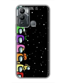 Чехол для Infinix Hot 12i с картинкой «Команда Among Us»