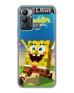 Чохол для Infinix Hot 12i з картинкою «Губка Боб Minecraft» Чохол для Infinix Hot 12i з картинкою «Губка Боб Minecraft»
