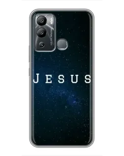 Чехол для Infinix Hot 12i с картинкой «Звездное небо Jesus»