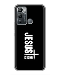 Чехол для Infinix Hot 12i с картинкой «Вертикаль веры Jesus»