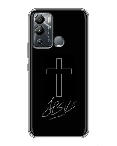 Чохол для Infinix Hot 12i з картинкою «Графічний хрест Jesus» Чохол для Infinix Hot 12i з картинкою «Графічний хрест Jesus»