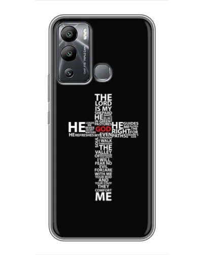 Чохол для Infinix Hot 12i з картинкою «Текстовий хрест» Чохол для Infinix Hot 12i з картинкою «Текстовий хрест»