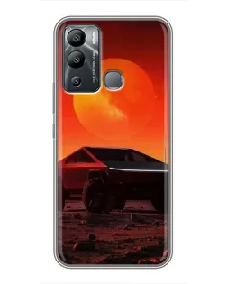 Чохол для Infinix Hot 12i з картинкою «Cybertruck на Марсі»