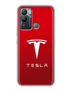 Чохол для Infinix Hot 12i з картинкою «Tesla Red Classic»