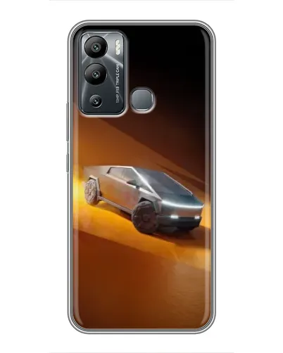 Чехол для Infinix Hot 12i с картинкой «Cybertruck в пустыне»