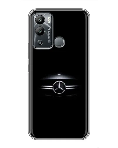 Чехол для Infinix Hot 12i с картинкой «Mercedes — абстрактные линии»