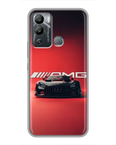 Чехол для Infinix Hot 12i с картинкой «Mercedes AMG — красная линия»