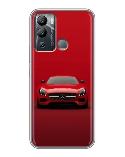 Чехол для Infinix Hot 12i с картинкой «Красный Mercedes AMG»