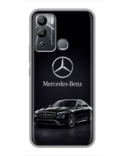 Чехол для Infinix Hot 12i с картинкой «Mercedes — решетка радиатора»
