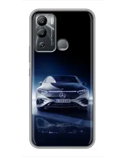 Чехол для Infinix Hot 12i с картинкой «Ночной Mercedes EQ»
