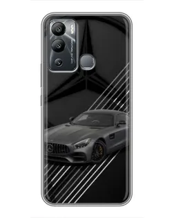Чехол для Infinix Hot 12i с картинкой «Mercedes AMG — графика»