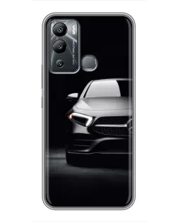 Чехол для Infinix Hot 12i с картинкой «Свет фар Mercedes»