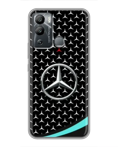 Чехол для Infinix Hot 12i с картинкой «Mercedes — бирюзовый акцент»