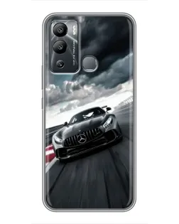 Чехол для Infinix Hot 12i с картинкой «Гоночный Mercedes AMG»
