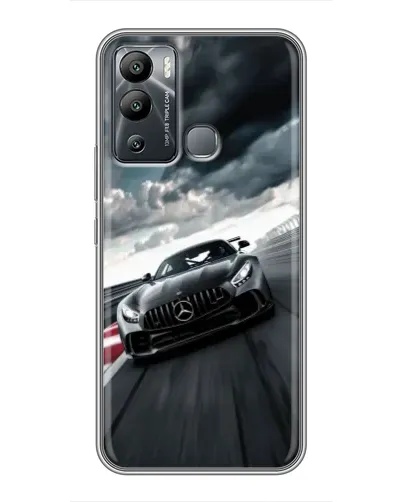 Чехол для Infinix Hot 12i с картинкой «Гоночный Mercedes AMG»